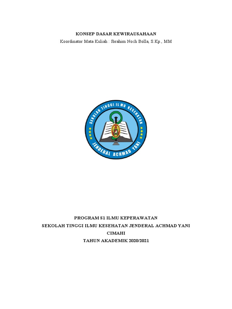 Konsep dasar kewirausahaan pdf