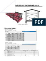 Material Take Off Fire Water Pump House: A. Data Struktur