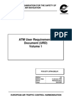 ATM User Requirements Document (URD) : European Organisation For The Safety of Air Navigation