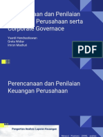 Perencanaan Dan Penilaian Keuangan Perusahaan Serta Corporate Governance