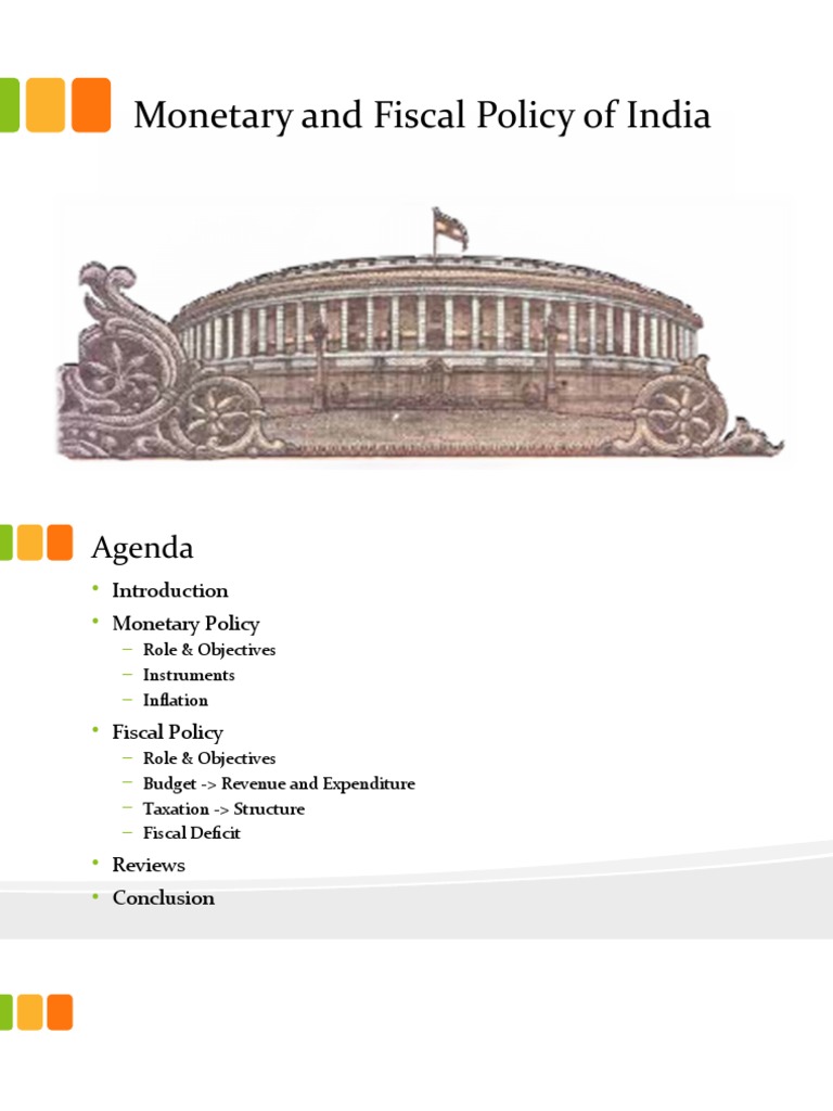 India’s Monetary and Fiscal Policy Overview | PDF | Fiscal Policy | Taxes