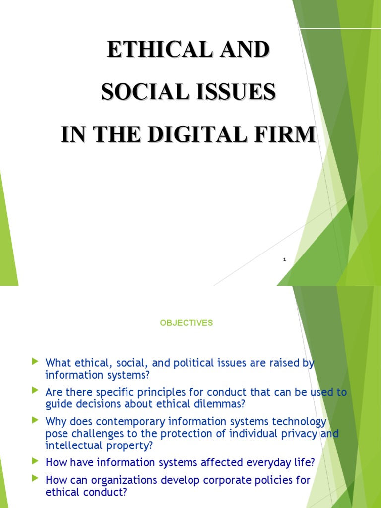 Ethical and Social Issues in The Digital Firm | PDF | Privacy | Social ...