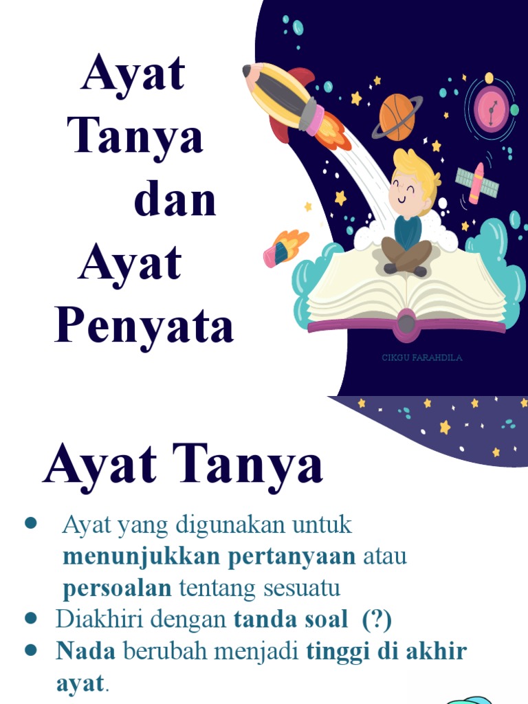 Ayat Tanya Dan Ayat Penyata | PDF | Seni & Disiplin Bahasa