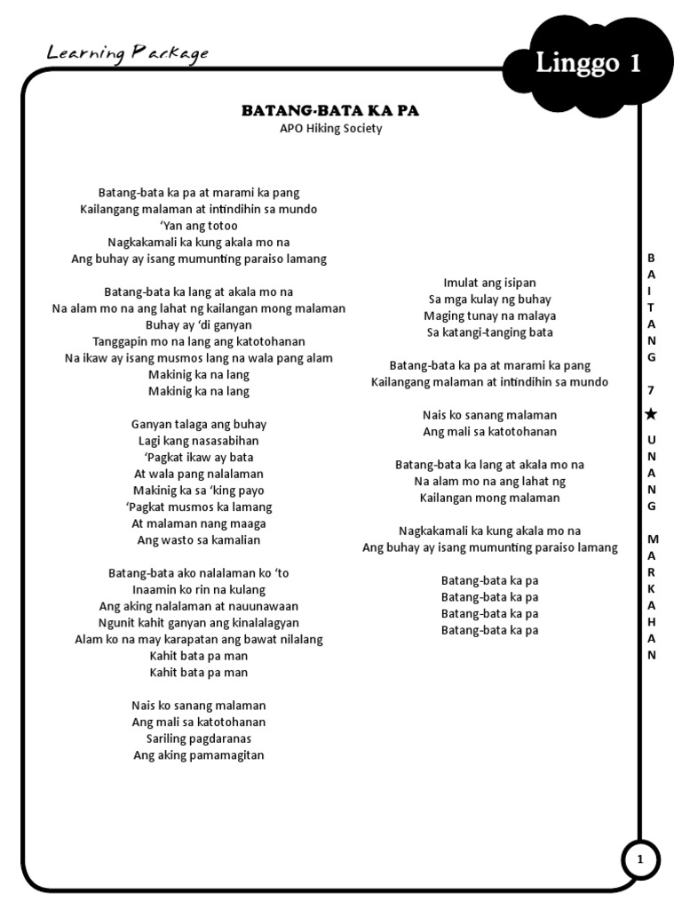 Filipino 7 Learner's Material | PDF