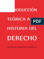 _Introduccion Teorica a la Historia del Derecho autor Ricardo Marcelo Fonseca (avance)