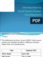 1-Introduction To Small Hydro Power Development