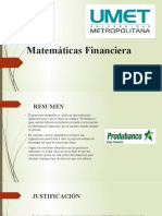 Matemáticas Financiera 