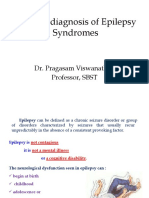 NGS For Diagnosis of Epilepsy Syndromes: Dr. Pragasam Viswanathan Professor, SBST