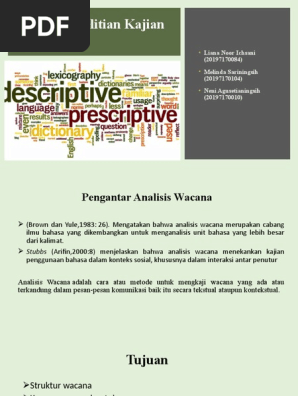 Metode Penelitian Kajian Wacana Pdf