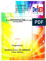 Grade 6 Summative Test Scoring Sheet Tagbina District II Philippines