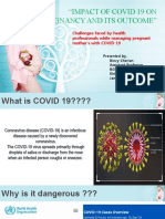 Impact of Covid 19 On Pregnancy and Its Outcome