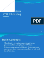 Lecture 5 and 6- CPU Scheduling