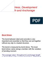 Lecture 8 Bond - Stress, - Development - Length - and - Anchorage