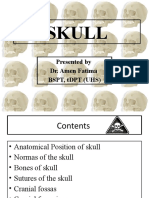 Skull: Presented by Dr. Amen Fatima BSPT, TDPT (Uhs)