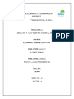 Mediation in Family Disputes: A Critical Analysis of its Effectiveness and Legislative Provisions