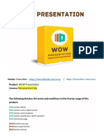 Personal Use License - Wow Presentation
