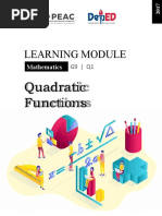 Learning Module: Quadratic Functions