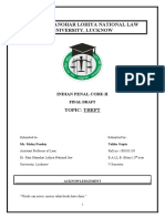 Dr. Ram Manohar Lohiya National Law University, Lucknow: Indian Penal Code-Ii