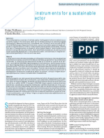 Concepts and Instruments For A Sustainable Construction Sector