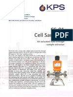 CS 01 Cell Sampler: Air Actuated Flow Through Sample Extractor