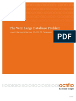 The Very Large Database Problem: How To Backup & Recover 30-100 TB Databases