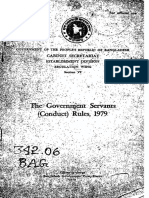 The Government Servent (Conduct) Rules-1979