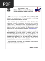 NIRF CIRCULAR Published - 07-02-2020