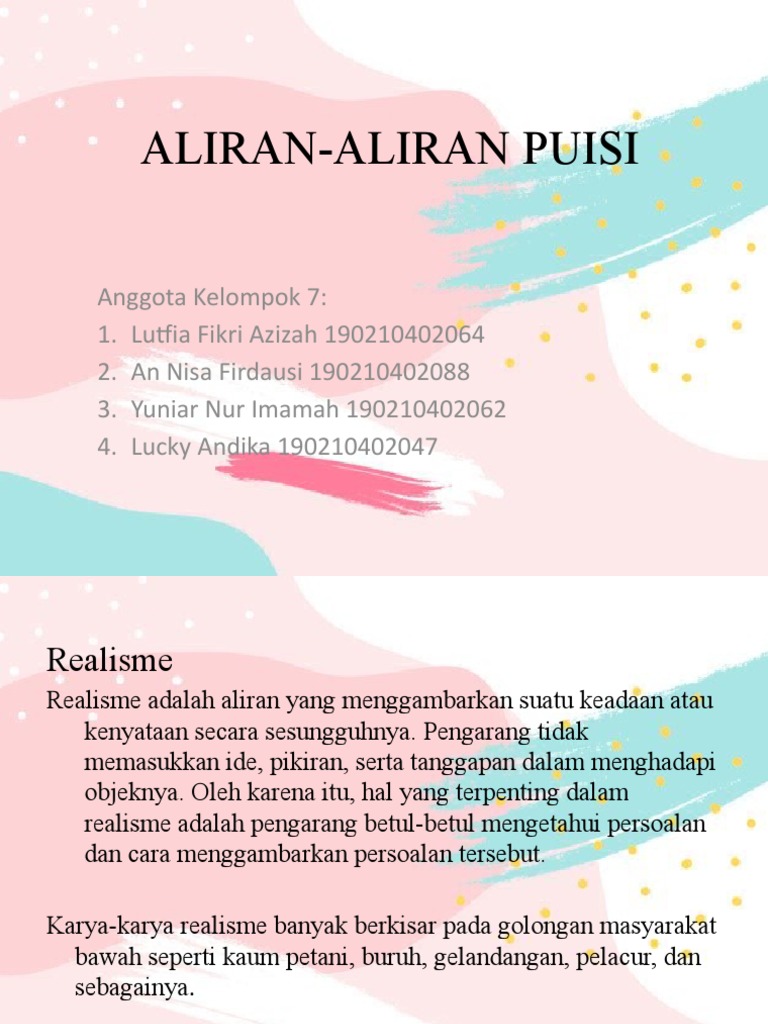 Kel 7 Aliran Aliran Puisi Pdf