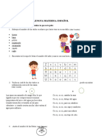 Examen Español Primero