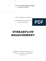 Streamflow Measurement: University of Southeastern Philippines Bo. Obrero, Davao City