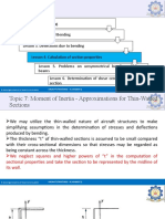 Aircraft Structures-II - U1 - L1 - T7 - Moment of Inertia - Approximations For Thin-Walled Sections