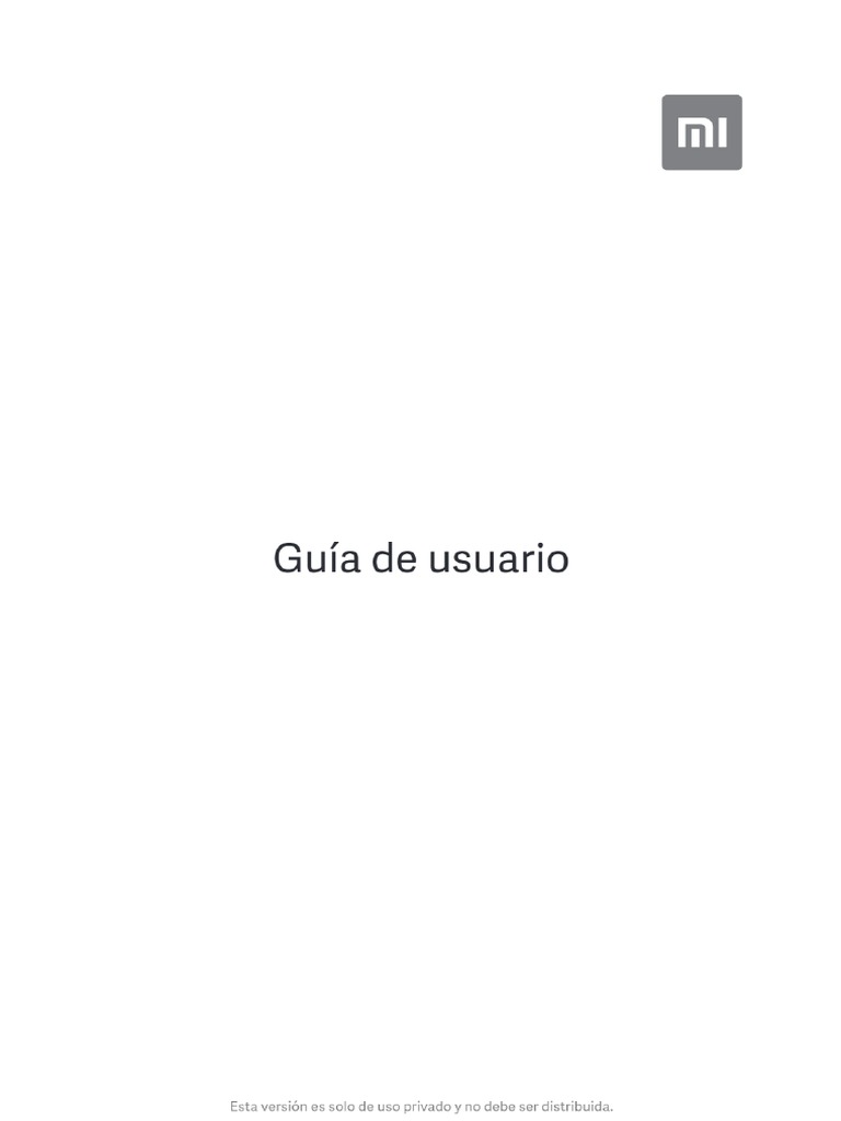 Xiaomi Redmi Note 8 Pro Manual de Uso - Español - TechBone | PDF