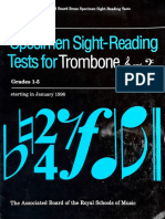 ABRSM Trombone Sight Reading 1-5