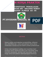 PDF Otomatisasi Pengelasan Menggunakan Arc Welding Robot Otc Daihen Almega Ax DL