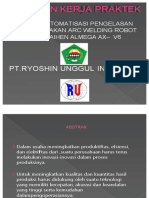 PDF Otomatisasi Pengelasan Menggunakan Arc Welding Robot Otc Daihen Almega Ax v6