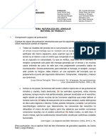 Naturaleza Del Lenguaje - Material de Trabajo 1 SOLUCIONARIO PDF