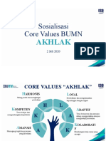 Sosialisasi Core Values BUMN: Akhlak