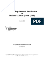 Software Requirements Specification Students' Affairs System (SAS)