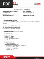 Dijkstra'S Algorithm: (For Programming Based Labs)