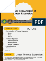 Module 1 - Coefficient of Linear Expansion