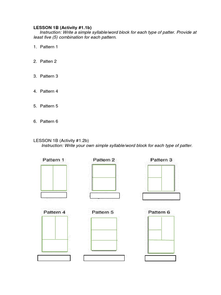 Pattern 1 | PDF | Language Mechanics | Linguistics