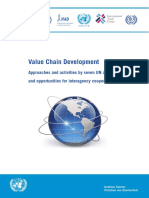 Value Chain Development: Approaches and Activities by Seven UN Agencies and Opportunities For Interagency Cooperation