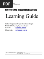 Learning Guide: Accounts and Budget Service