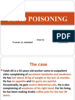 Lead Poisoning: Done By: Wadeah Al-Abdullatif 232040040