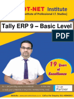 Tally ERP 2017-18 - Basic Level