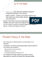 Pluralist Theory of The State