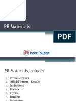 PR Materials