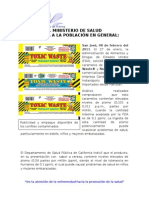 CP: Ministerio de Salud Alerta A La Población Por Caramelos Toxic Waste® Con Alto Contenido de Plomo