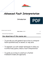Advanced Fault Interpretation: Course Version: 2008.0