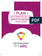 Plan Estratégico Institucional Defensoría de Los Derechos de La Niñez PDF